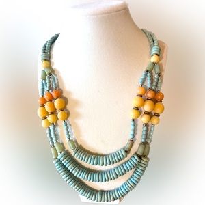 Vintage 70s Triple Strand Necklace